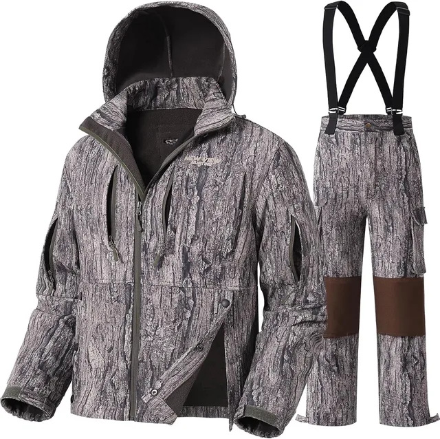 Hunting Suit adjustable gray