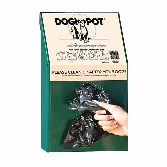 Bag Dispenser 2" green 3.25 in