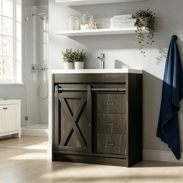 Storage Cabinet 32" white 1.54"