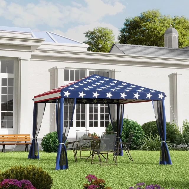 Canopy Tent 10' adjustable blue