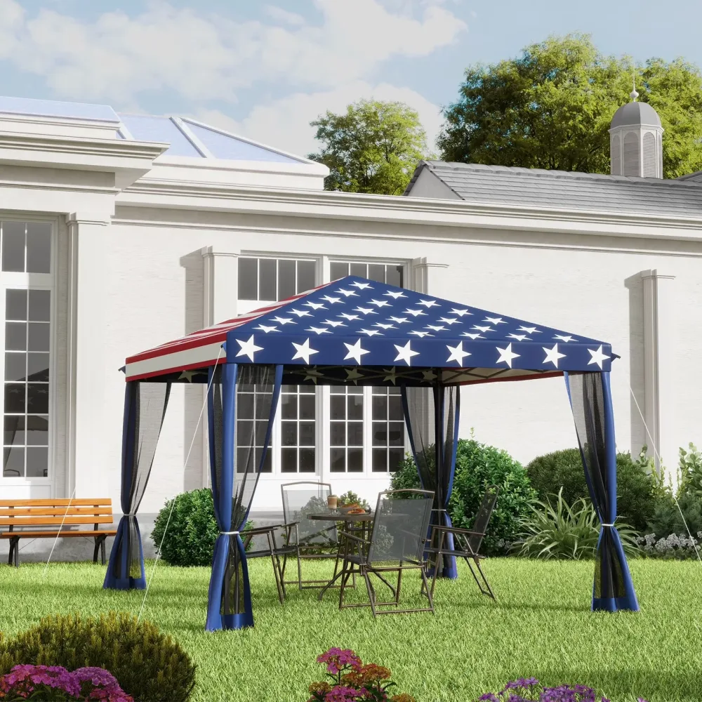 Canopy Tent 10' adjustable blue