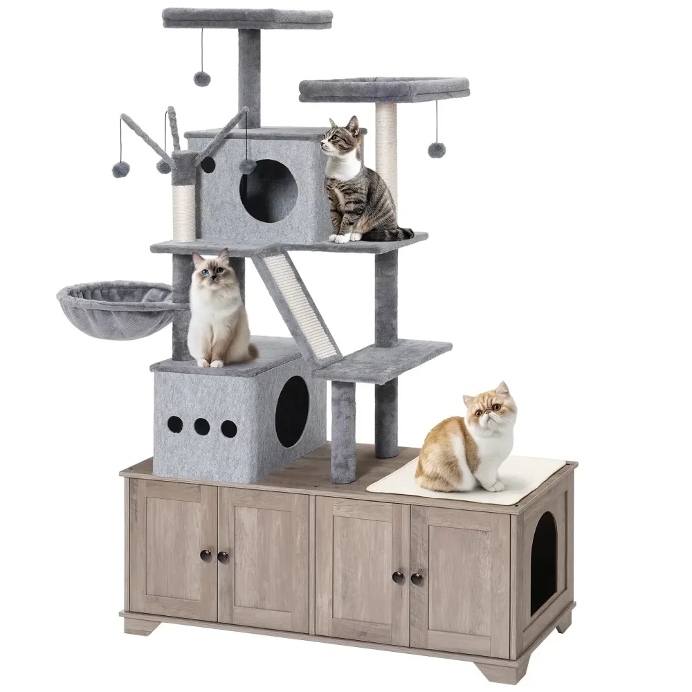 Litter Box 68.9" gray 45.3 inches