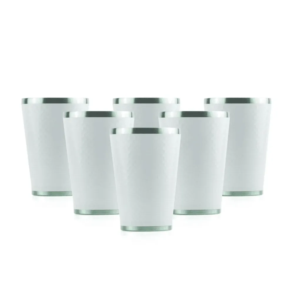 Steel Vacuum insulated white 12oz