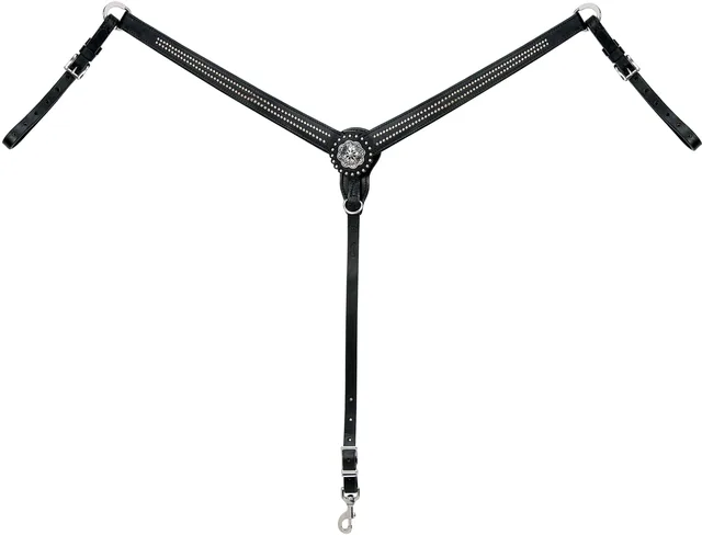 Collar black 8" 1"