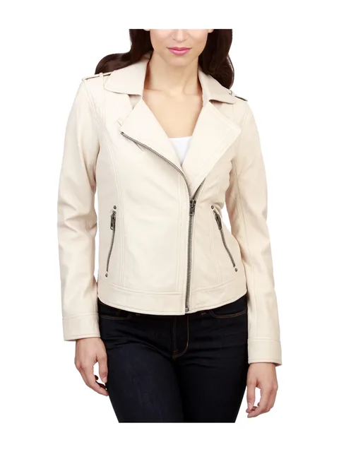 Leather Motorcycle beige