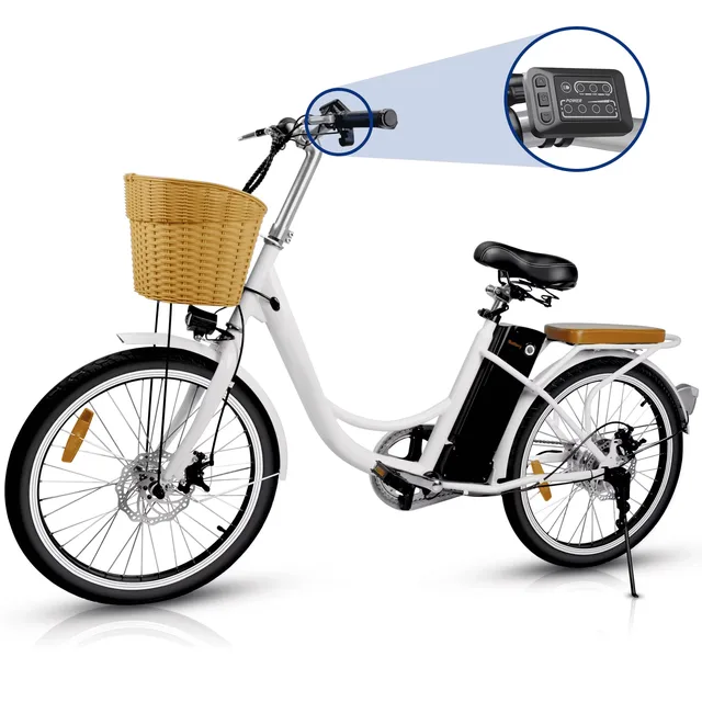 Electric Bike 750w 22" white