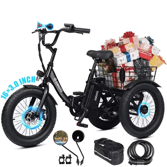 Electric Tricycle 16" 250w folding