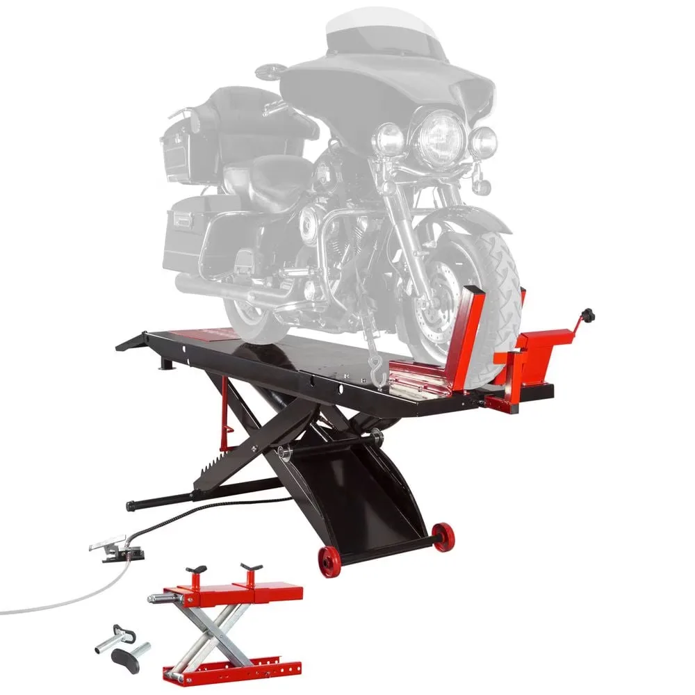 Motorcycle black 500 pounds 105in