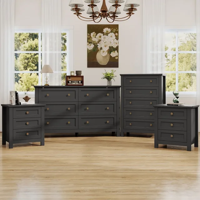 Bedroom Furniture black 53.1" 41.7"