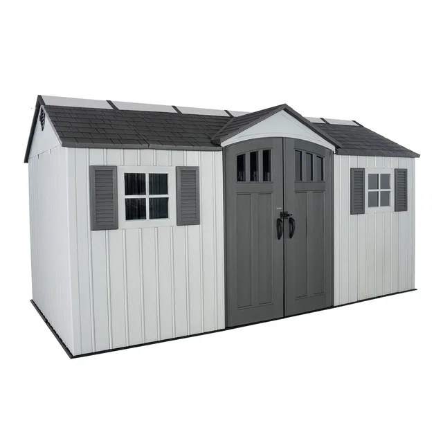 Storage Shed 15' 8' gray