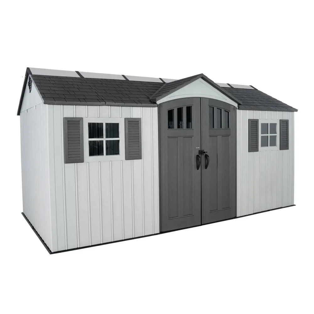 Storage Shed 15' 8' gray