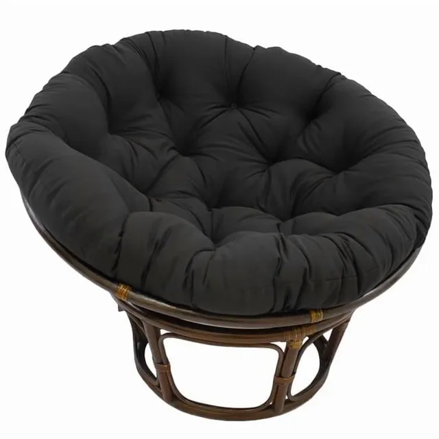 Chair black brown blue