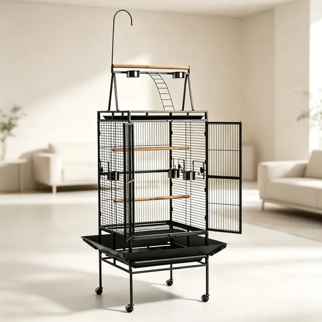 Top Bird black locking grey