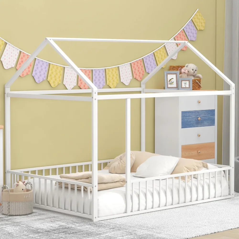 House Bed 6-8 inch white 77.5"