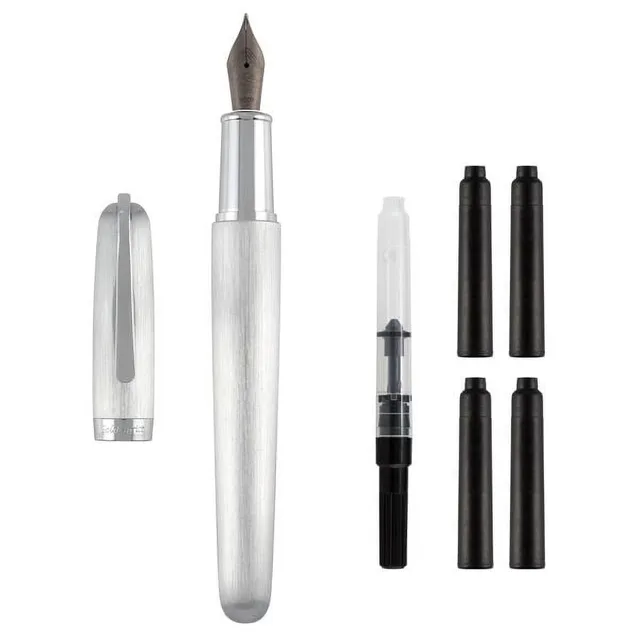 Fountain Pen black silver 5.0 mm