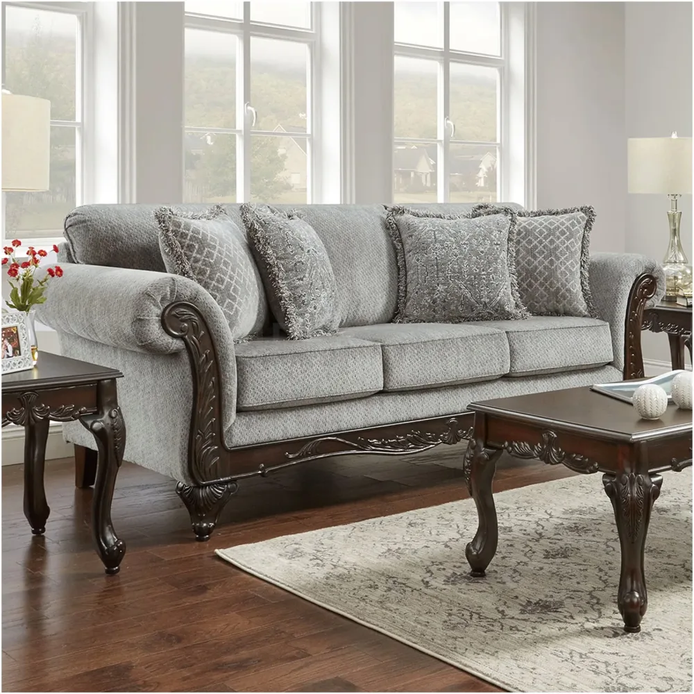 Sofa gray 7.5 in brown