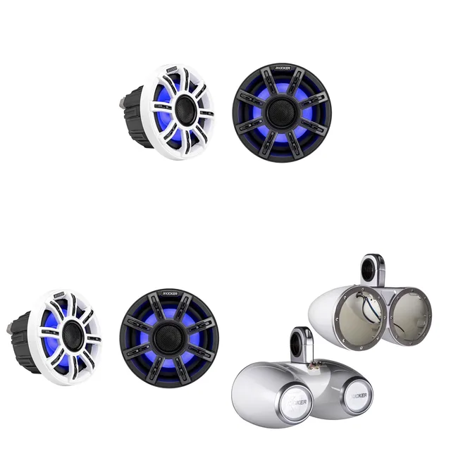 Audio Components 2 pair white 6.5"