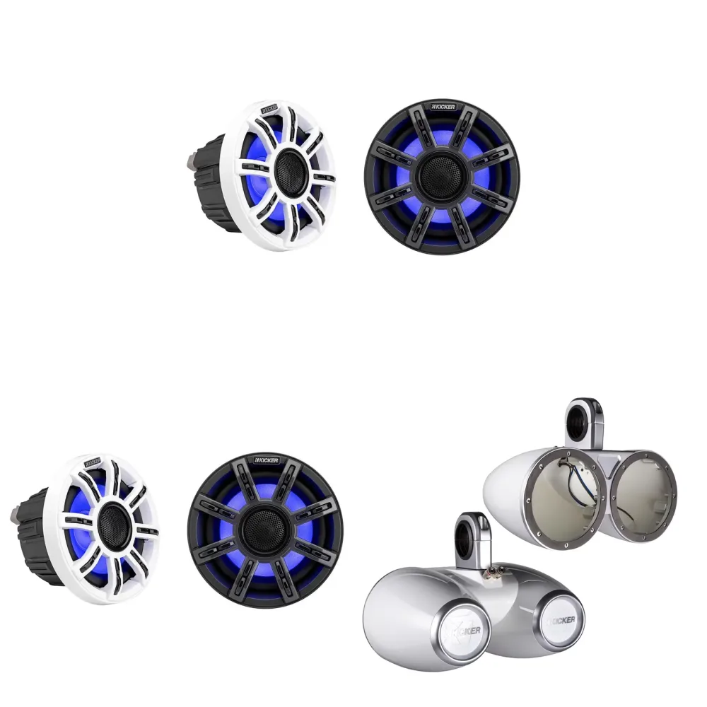 Audio Components 2 pair white 6.5"