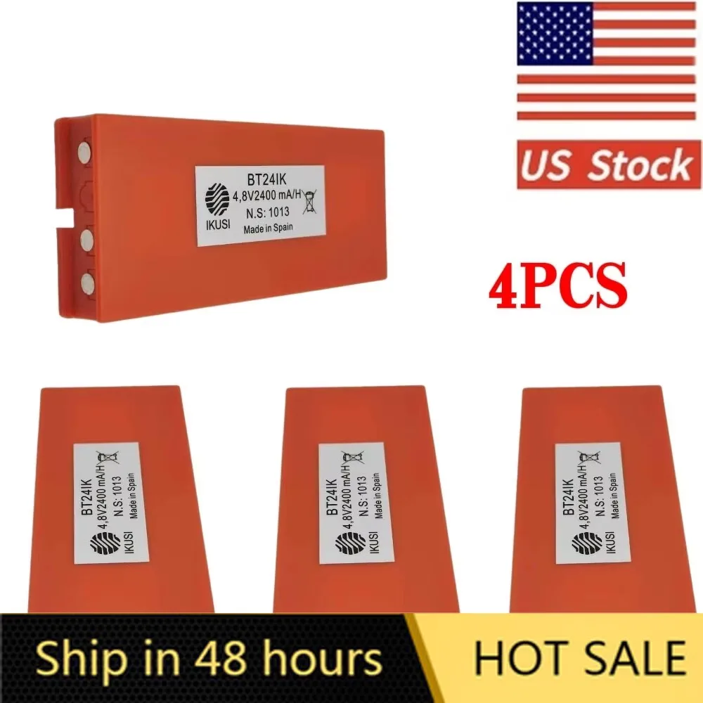 Battery 4 pack 4.8v rechargeable