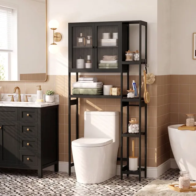 Storage adjustable white black