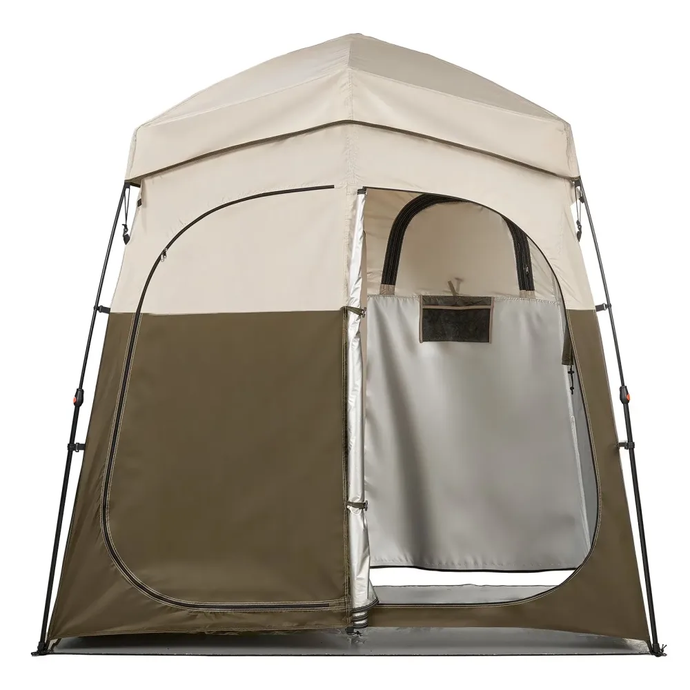 Shower Tent foldable portable silver