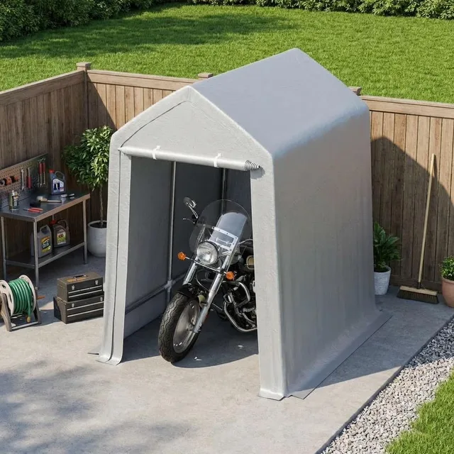 Carport Steel 8' 14' grey