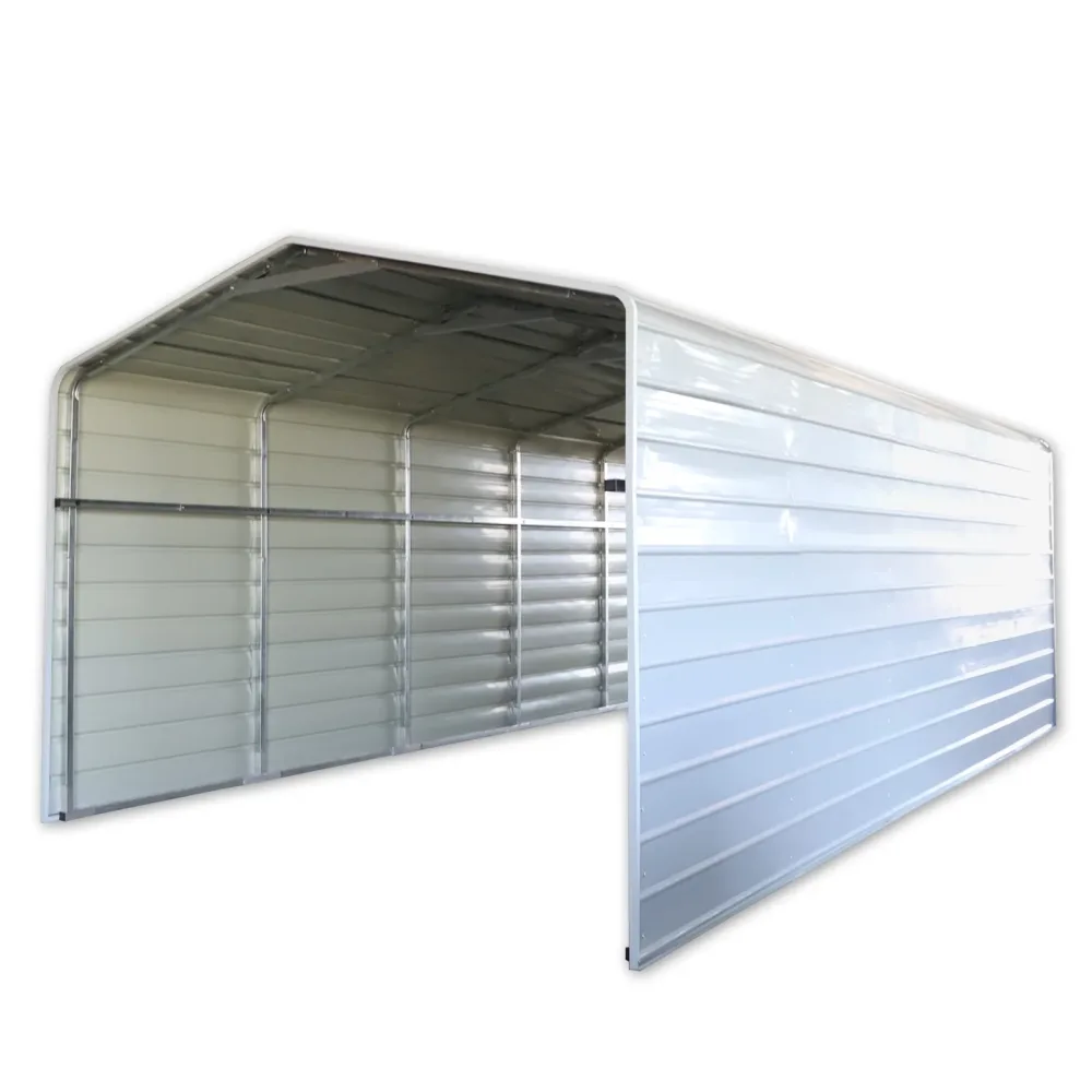 Steel Carport 28 feet grey 2w