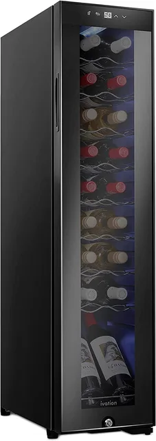 Wine Cooler black led adjustable