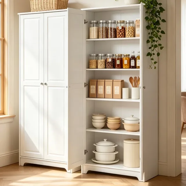 Room Bedroom 72" adjustable white