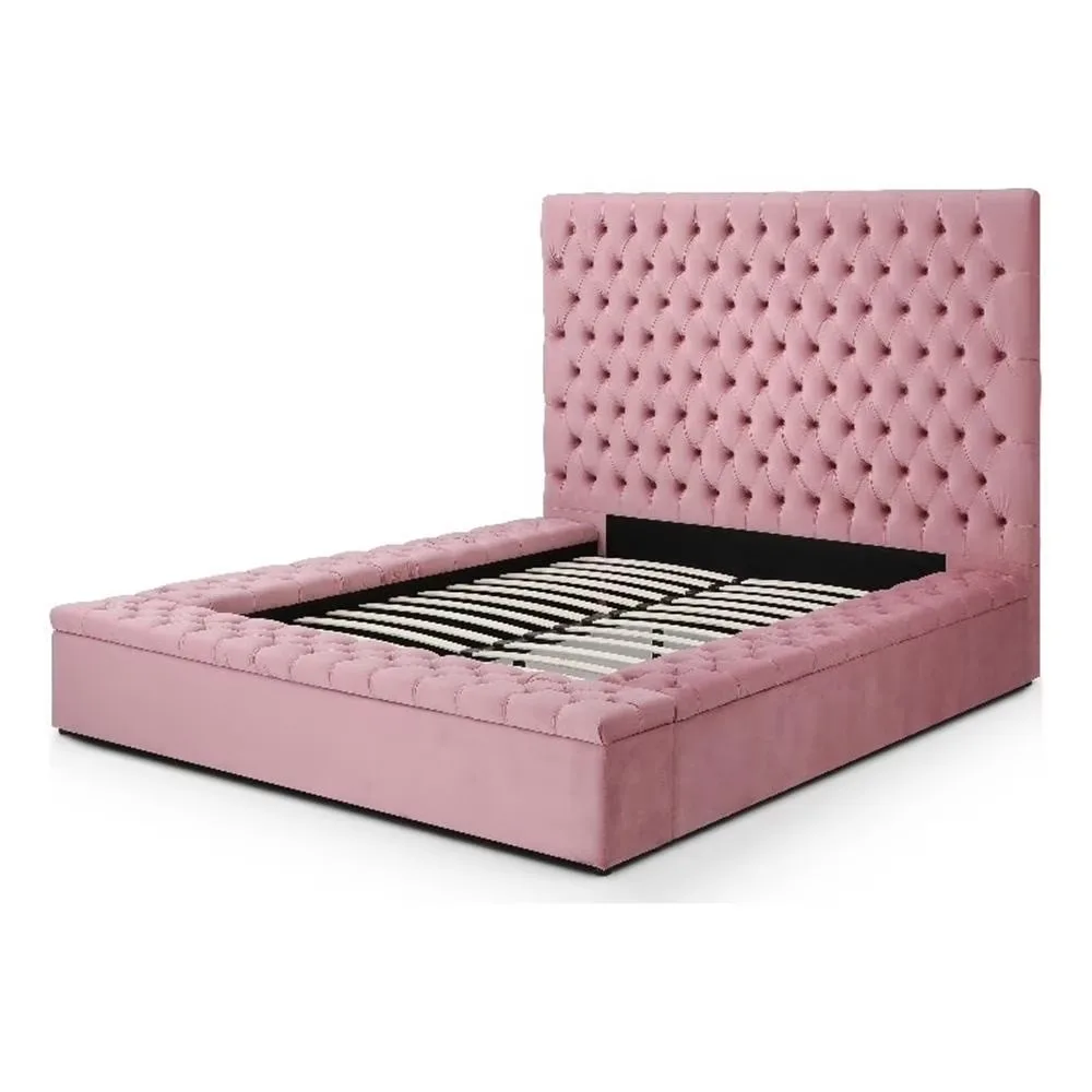 Queen Bed 66" 66 in black