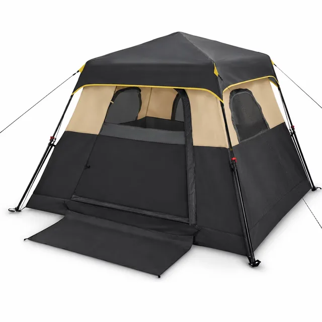 Camping Tent 4 person gray black