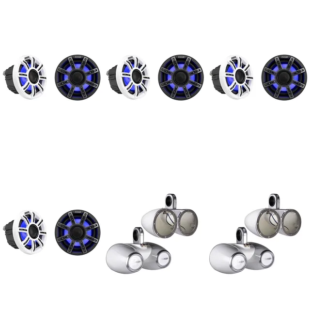 Audio Components 4 pair 2 pair white