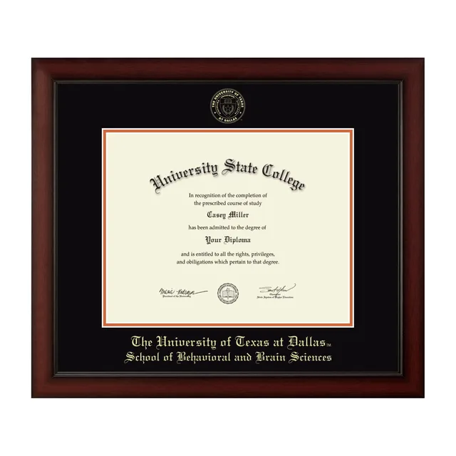 Diploma Frame black orange 14w