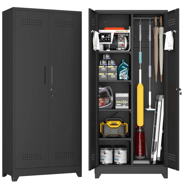 Storage Cabinet locking heavy-duty grey