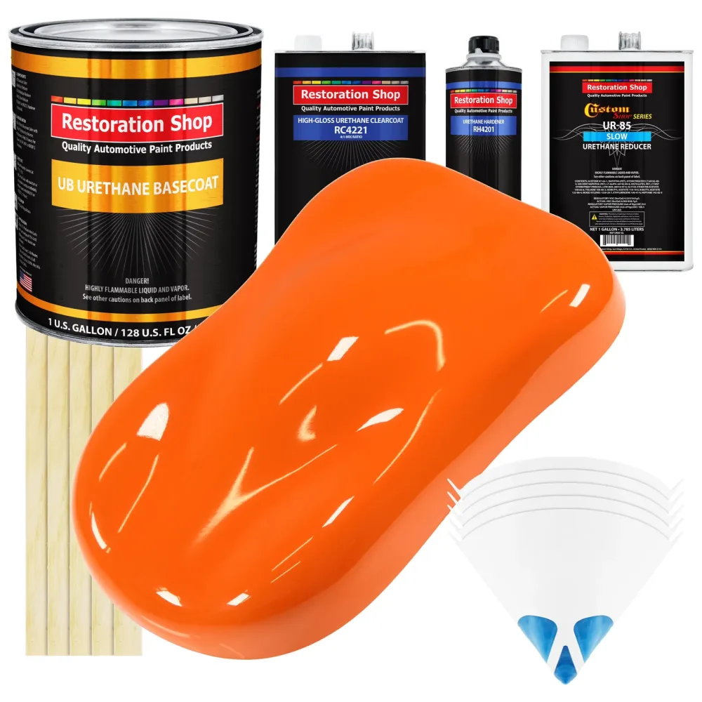 Automotive Paint 1 gallon orange 2 gallons