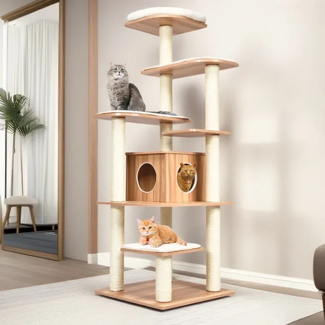 Furniture & Enrichment 71" brown beige