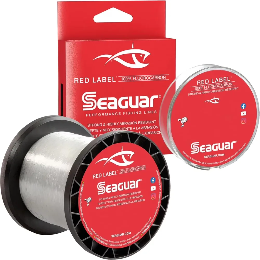 Fluorocarbon Fishing 20 lbs heavy-duty red