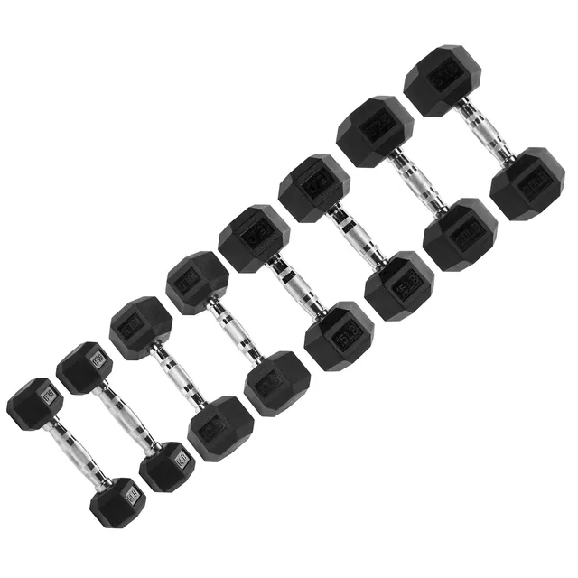 Dumbbells Strength 100 lbs 100 pounds black