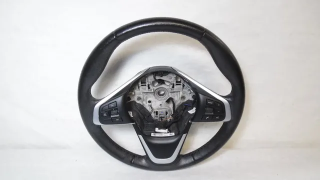 Leather Steering black
