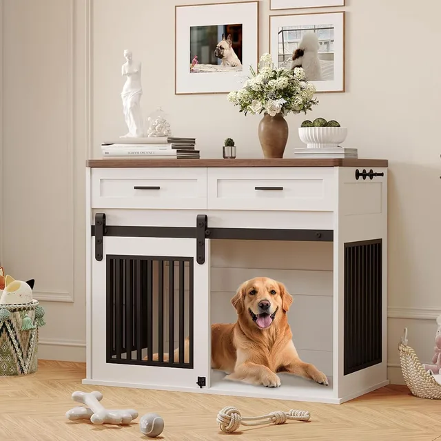 Dog Crate 42 in 42" white