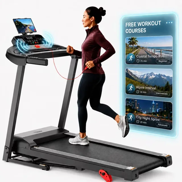 Folding Treadmill 300lbs 3.75hp