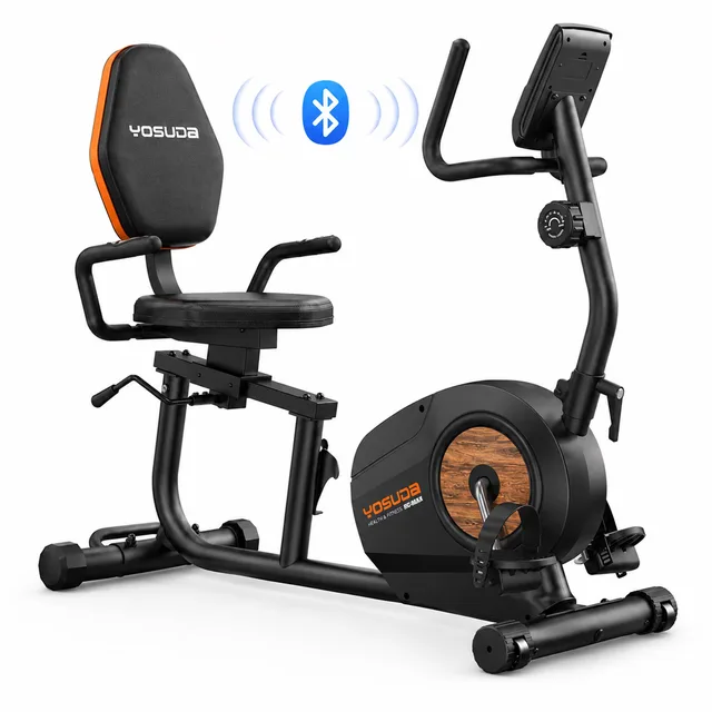 Exercise Bike 350 lb bluetooth black