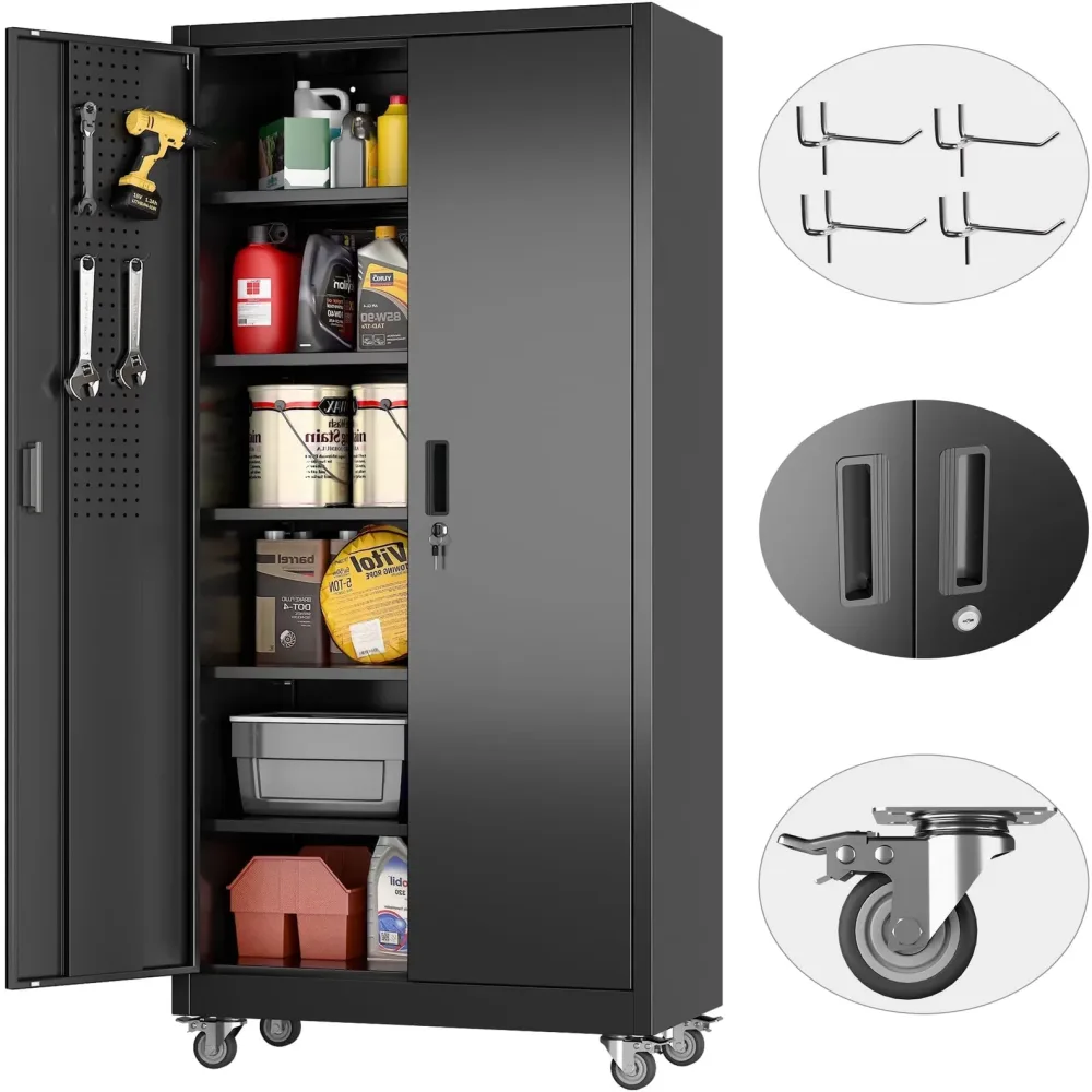Metal Storage 71 inches locking adjustable