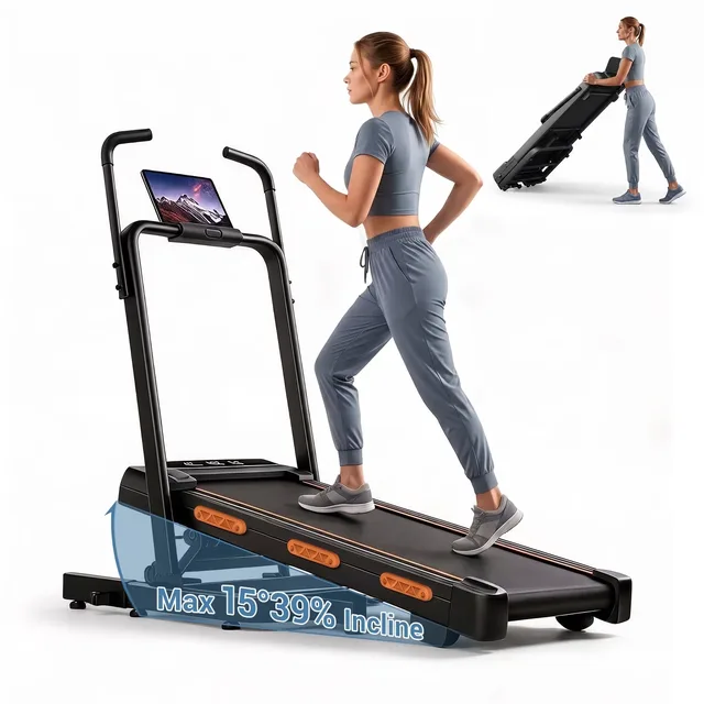 Pad Treadmill 3.0hp 350 lbs foldable