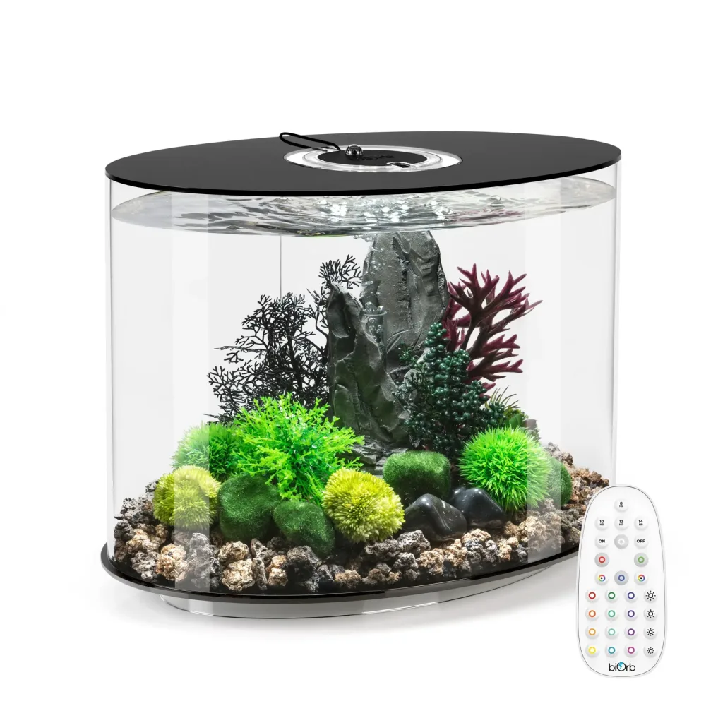 Light 8 gallon white black