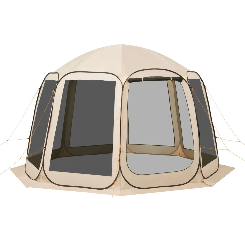 Canopy Tent 10-12 person portable beige