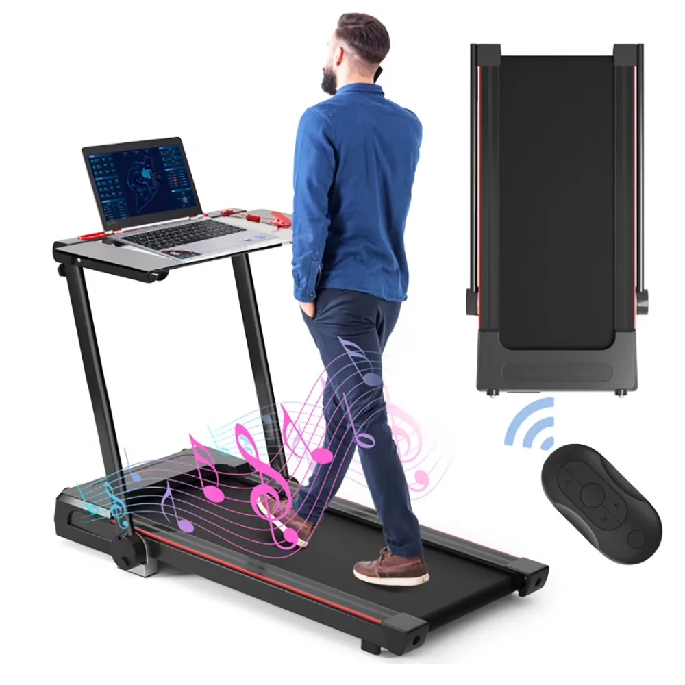 Folding Treadmill black 220 lbs