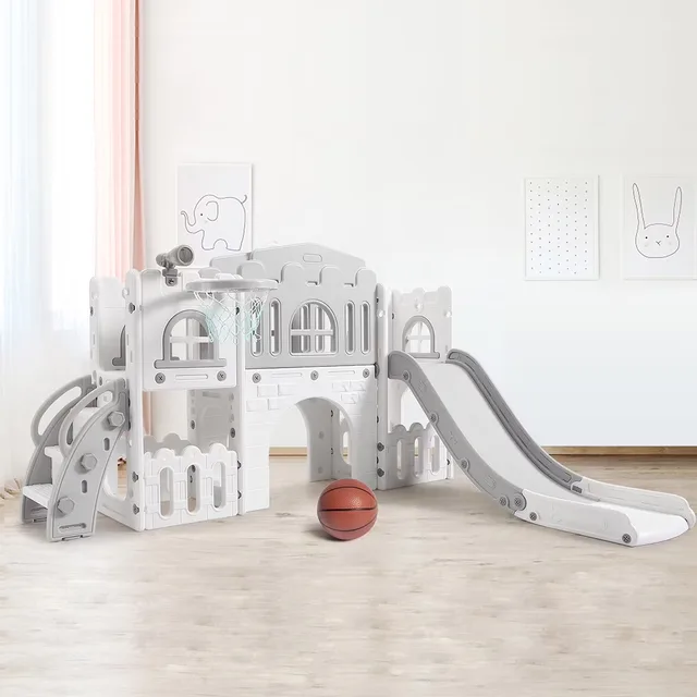 Telescope Toy 8 in gray white