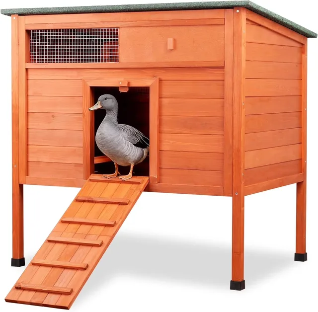 Duck Coop insulated weatherproof orange