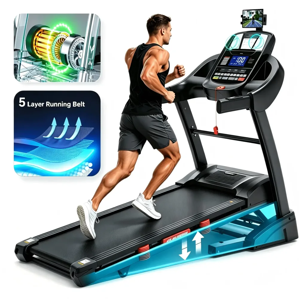 Treadmill 400lbs 5.05hp 165.66 lb